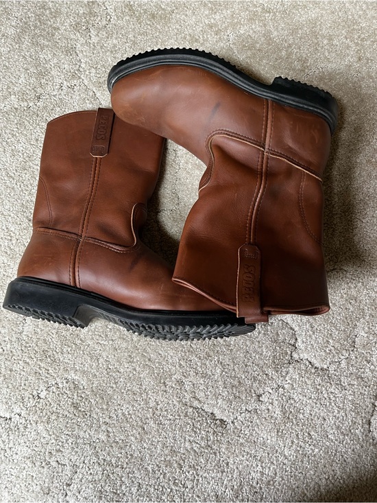 Red Wing Shoes Other - Red Wing Shoes Brown Leather Work Boots with Black Sole